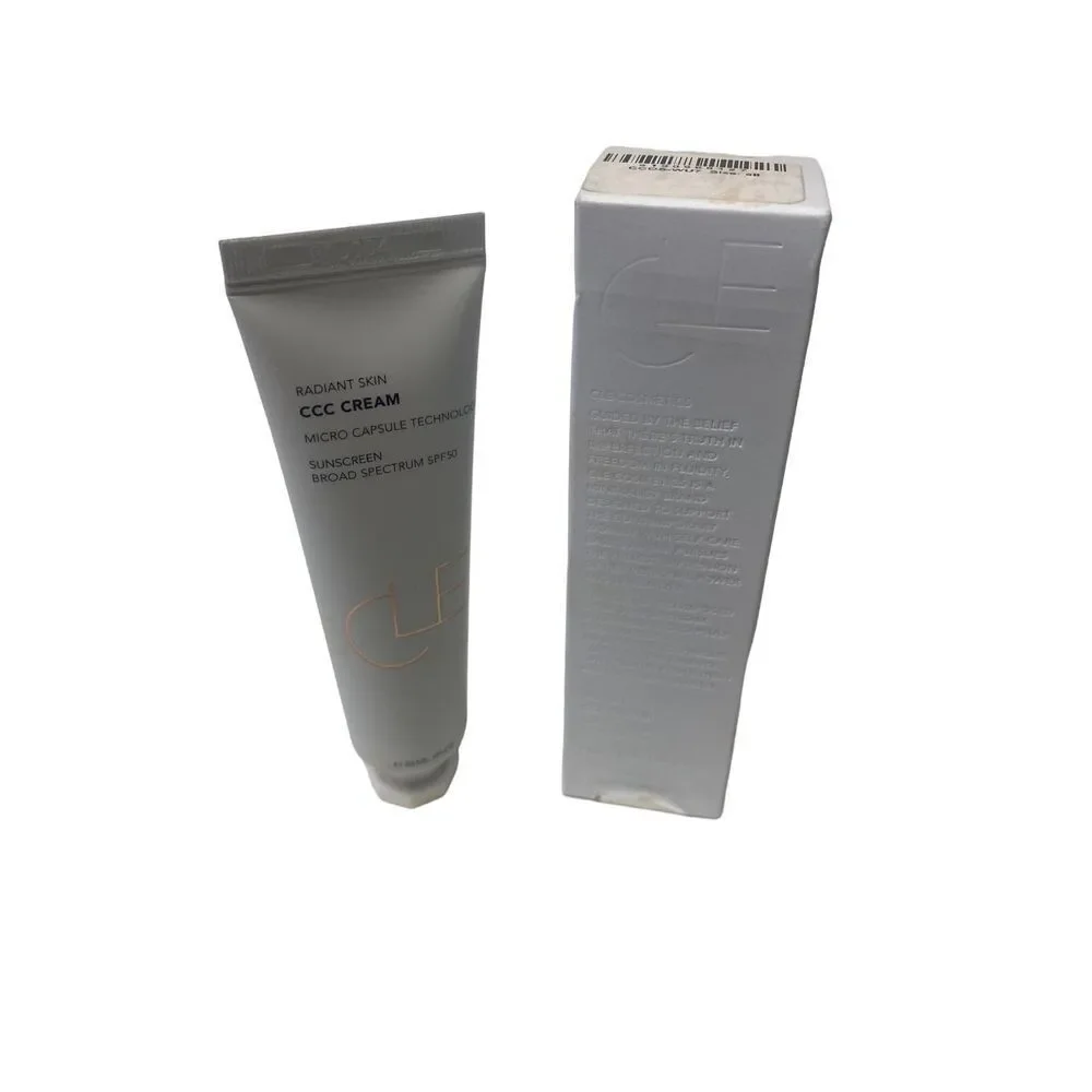 Cle Cosmetics CCC Cream Foundation In Warm‎ Medium Light Damaged Box